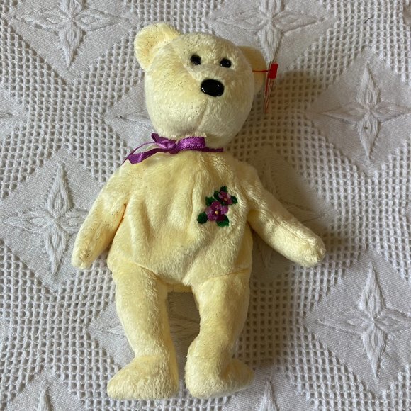Ty Toys Ty Original Beanie Baby Mother Day Yellow Bear Plush